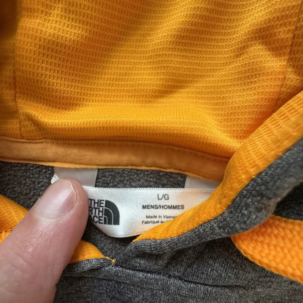 The North Face‎ Grey Orange Pullover Hoodie Men's Size L